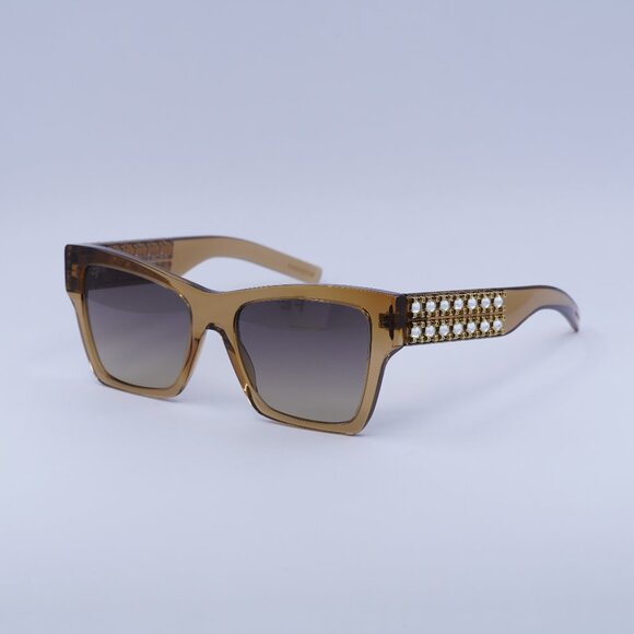 🕶️ New Givenchy GV40076I 57B Sunglasses - Transparent Beige Frame - Picture 1 of 10